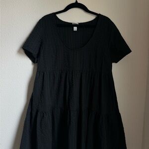 A New Day Casual Black Babydoll Dress